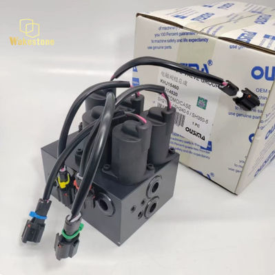 KHJ14520 Excavator Solenoid Valve Group Assembly For Sumitomo SH210-5 SH240-5 SH350-5A5 5-Port Pilot Control Valve