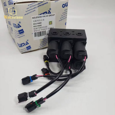KHJ14520 Excavator Solenoid Valve Group Assembly For Sumitomo SH210-5 SH240-5 SH350-5A5 5-Port Pilot Control Valve