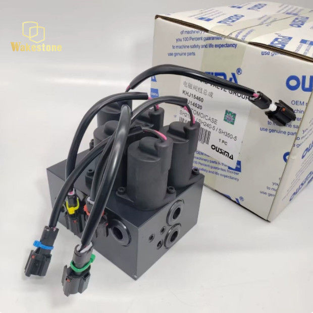 KHJ14520 Excavator Solenoid Valve Group Assembly For Sumitomo SH210-5 SH240-5 SH350-5A5 5-Port Pilot Control Valve